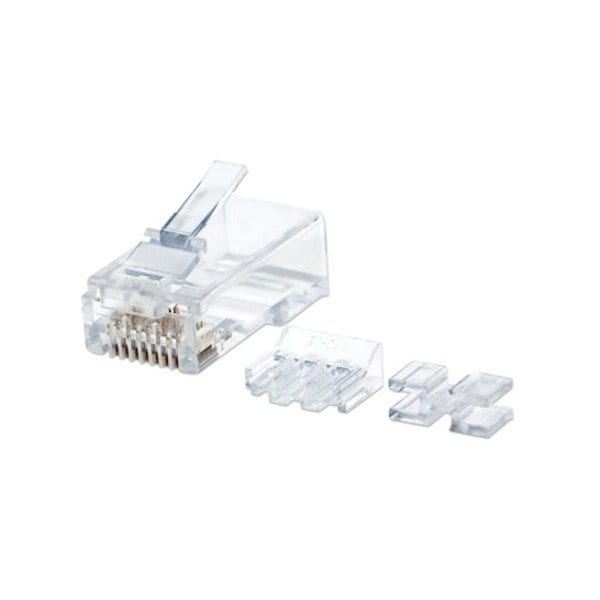 Intellinet Network Solutions Cat6 Rj45 Modular Plug. 50 Gold-Plated Contacts. Three-Prong Terminal 790536 - main